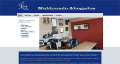 Desktop Screenshot of maldonadoabogados.com