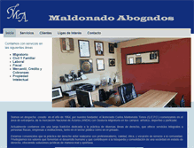 Tablet Screenshot of maldonadoabogados.com